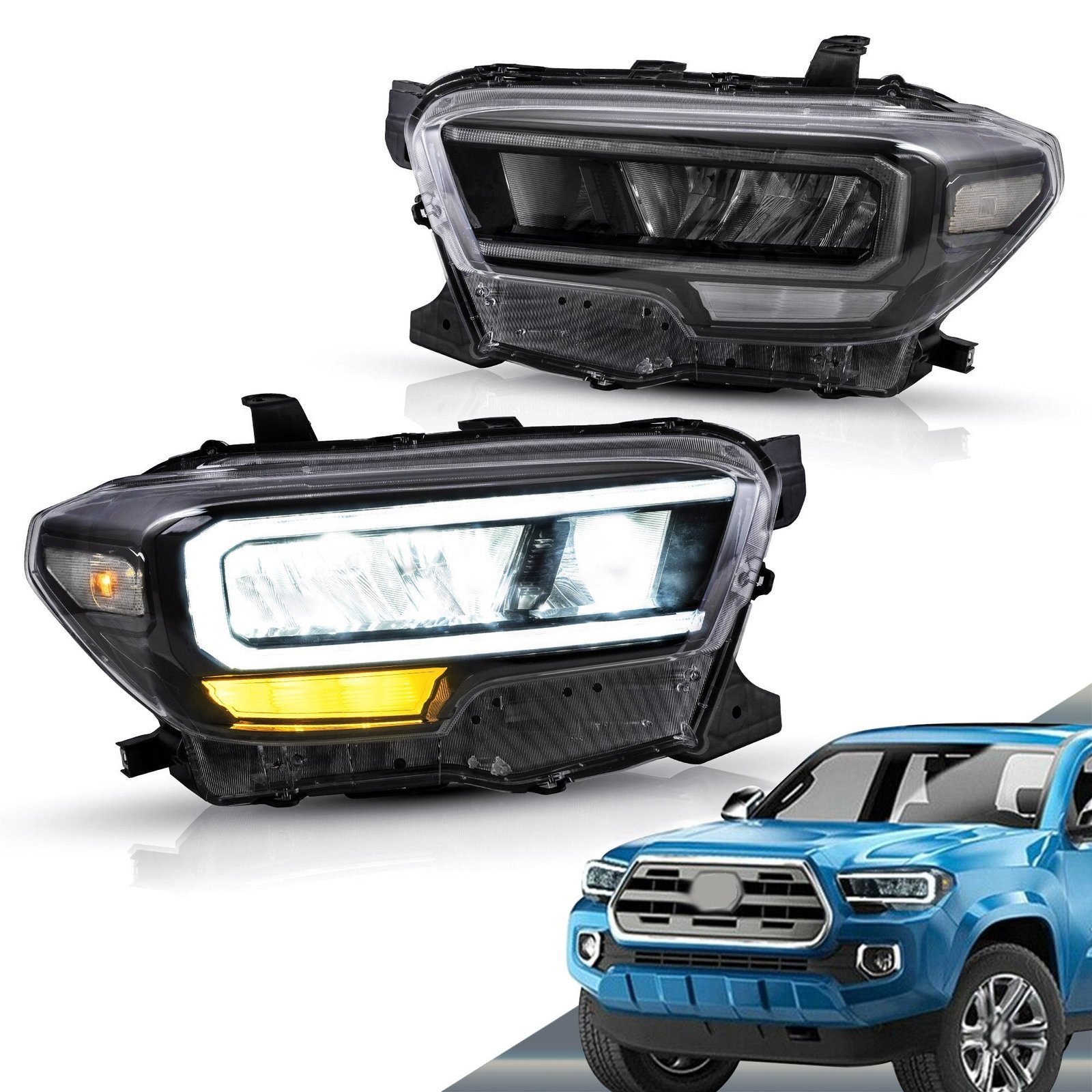 VLAND Full LED Headlights For Toyota Tacoma N300 2015-2019 [DOT. SAE.] - Image 15