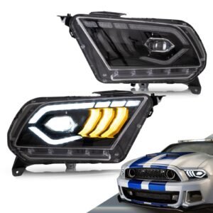 VLAND LED Projector Headlights For Ford Mustang 2010-2014 [SAE. DOT.] - Image 1