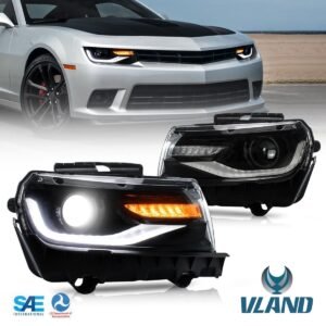 VLAND LED Projector Headlights For Chevy Chevrolet Camaro 2014 2015 - Image 19