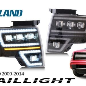 VLAND LED Projector Headlights For Ford F150 Pickup 2009-2014 With DRL [DOT. SAE.] - Image 12