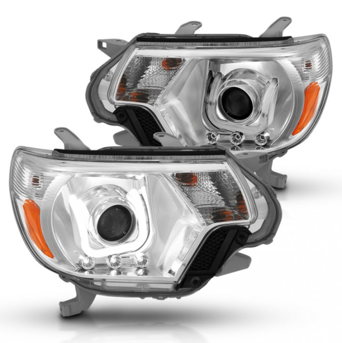 Toyota Tacoma 12-15 Projector Headlights W/ U-bar Chrome Housing
