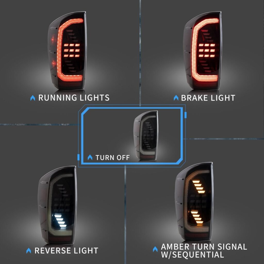 VLAND LED Tail Lights For Toyota Tacoma 2016-2021