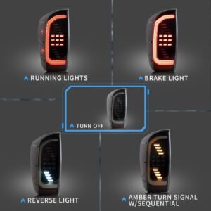 VLAND LED Tail Lights For Toyota Tacoma 2016-2021 - Image 2