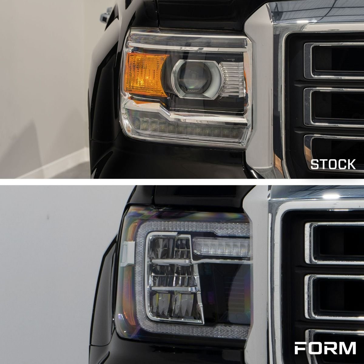 2014-2018 GMC Sierra 1500 LED Reflector Headlights (pair) - Image 5