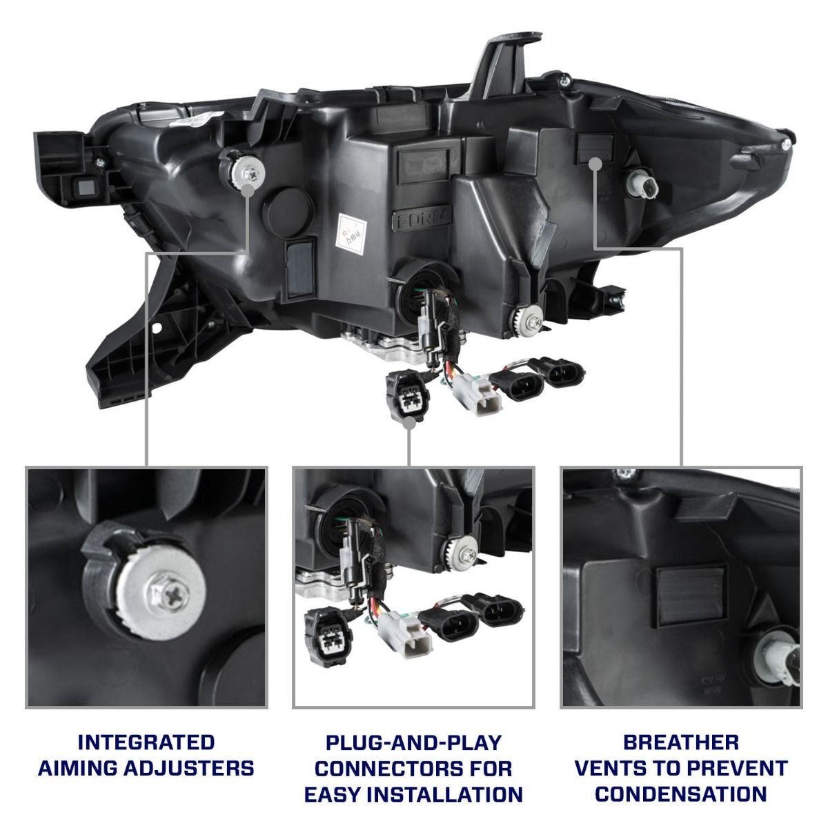 2016-2023 Toyota Tacoma Sequential LED Projector Headlights (pair) - Image 9