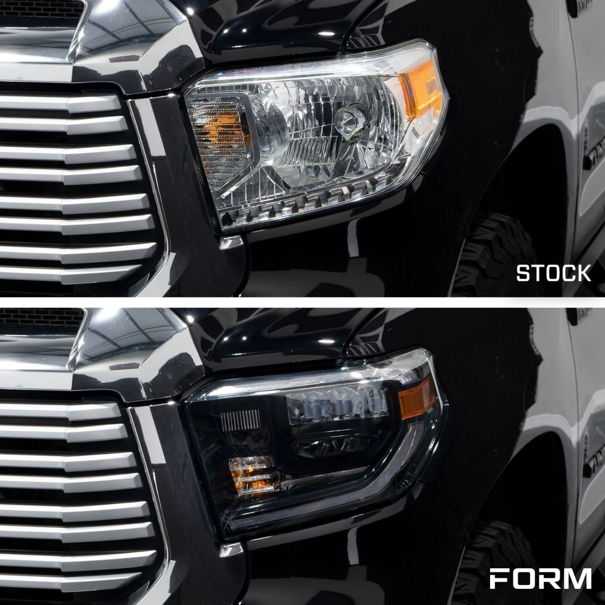 2014-2021 Toyota Tundra LED Reflector Headlights (pair) - Image 5