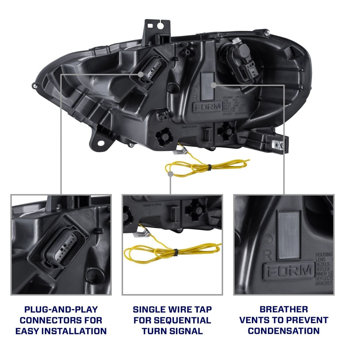 2018-2023 Ford Mustang LED Headlights (pair) - Image 9