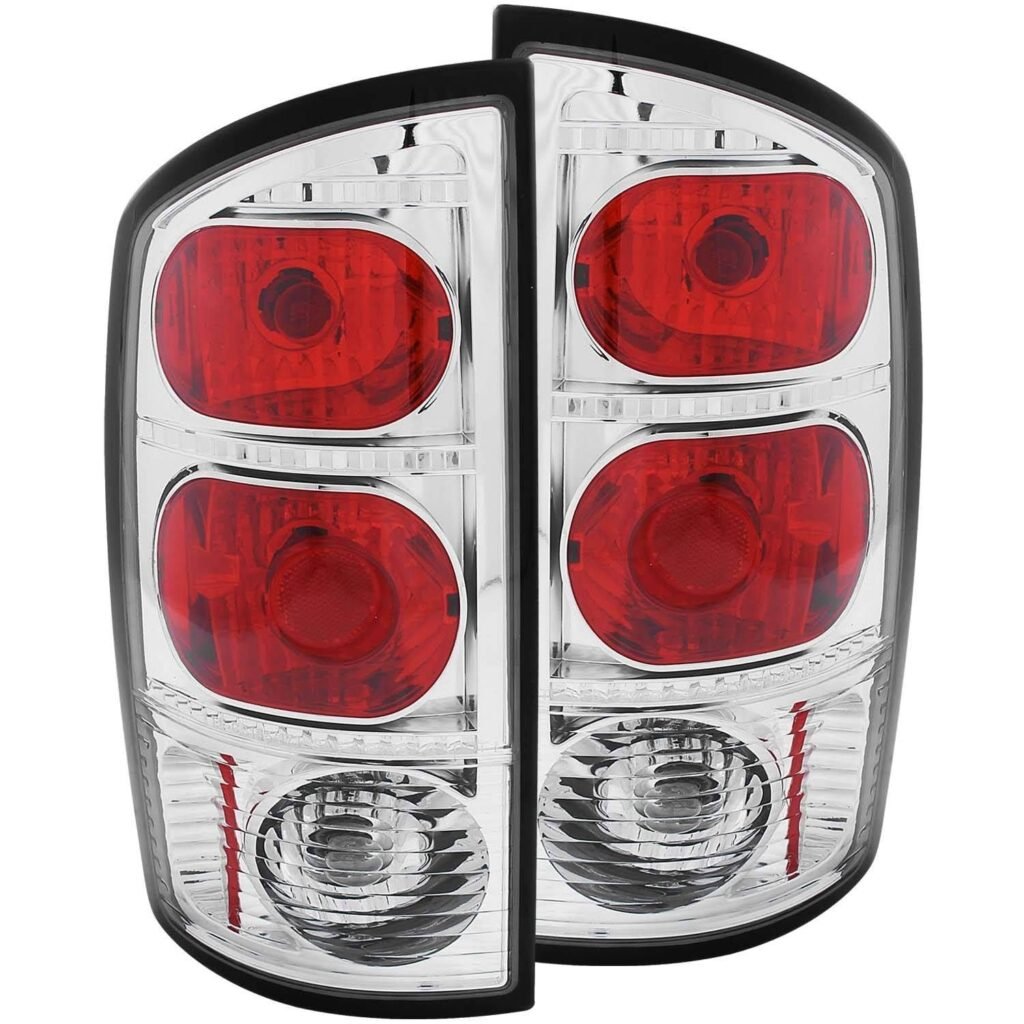 Dodge Ram 1500 02-05 / 2500/3500 03-06 Tail Lights Chrome/Red