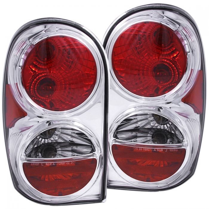 Jeep Liberty 02-07 Tail Lights Chrome