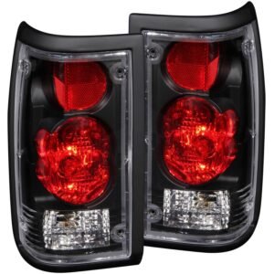 Mazda B2000/B2200/B2600 Pickup 86-93 Tail Lights Black - Image 1