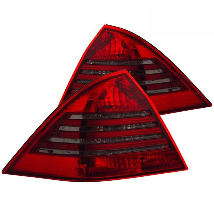 MBZ C Class W203 00-03 4DR C230/C240/C320/C55/C32 / 04 C-Class 6 Pin Socket Tail Lights Red/Smoke Lens