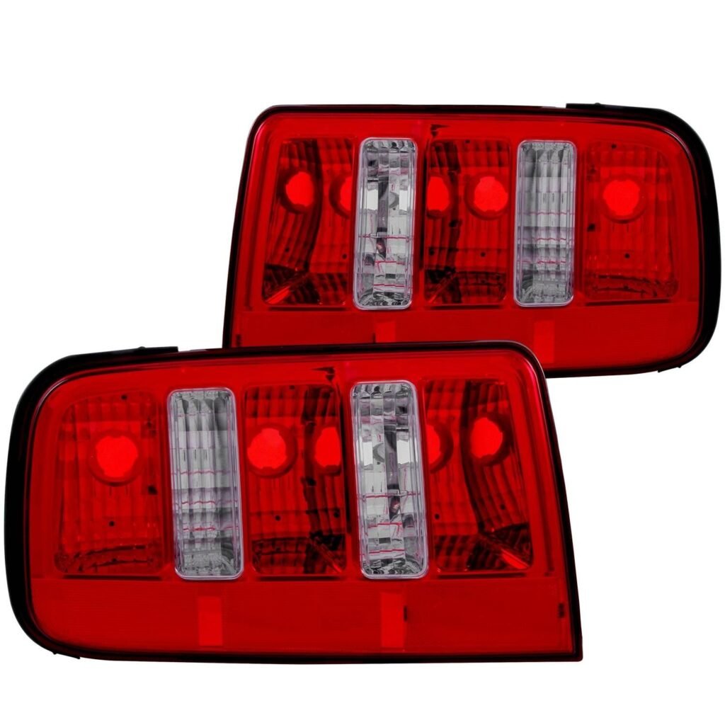 Ford Mustang 05-09 Tail Lights Red Clear