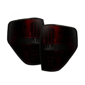 Ford F150 & Raptor 09-14 Tail Lights LED in Dark Red Smoked - Image 1
