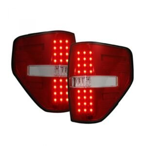 Ford F150 & Raptor 09-14 Tail Lights LED in Red - Image 2