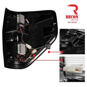 Ford F150 & Raptor 09-14 Tail Lights LED in Dark Red Smoked - Image 3