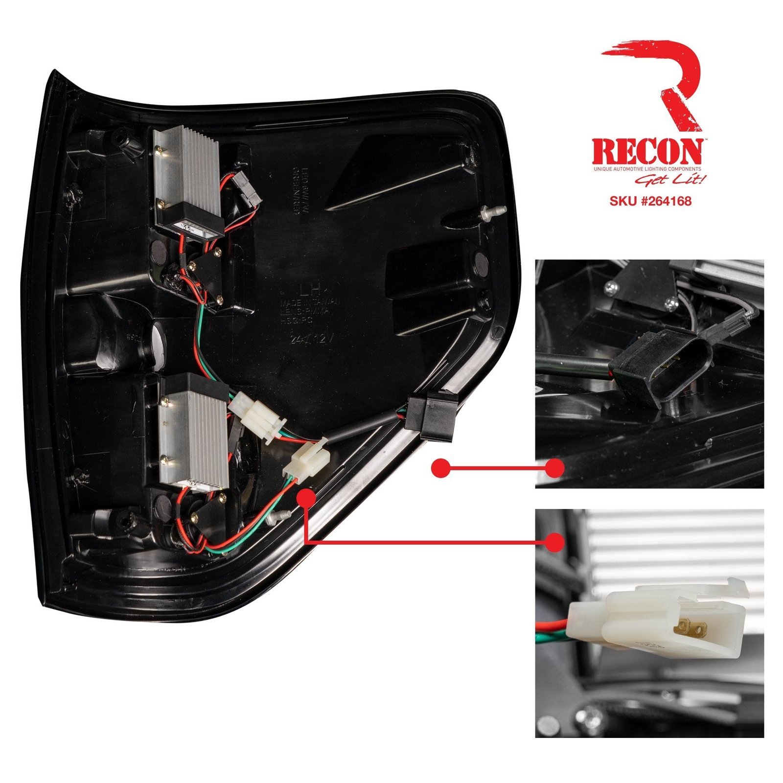 Ford F150 & Raptor 09-14 Tail Lights LED in Red - Image 3