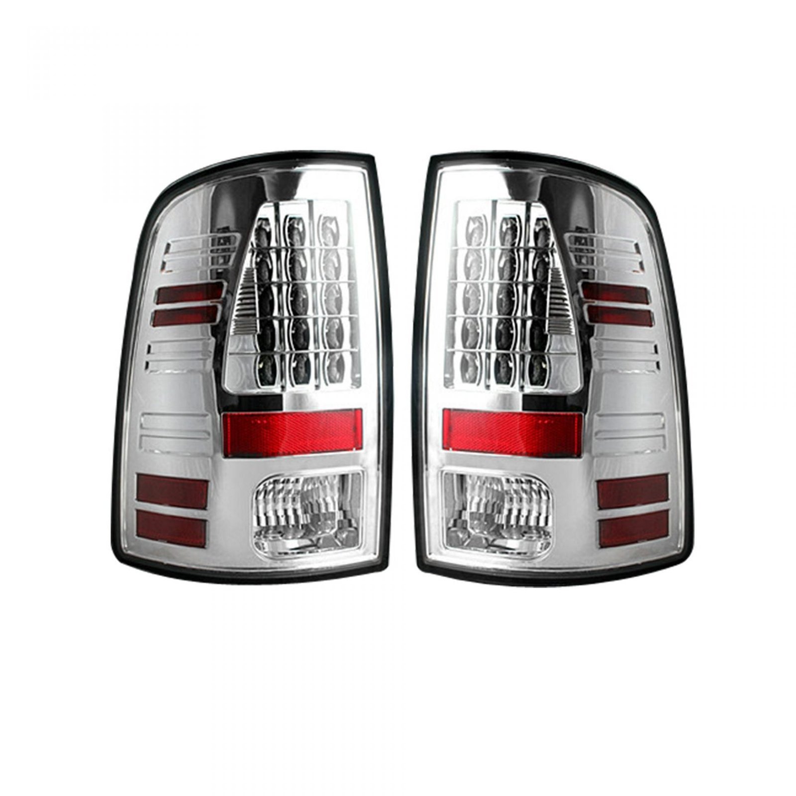 Dodge RAM 1500 09-18 & 2500/3500 10-18 Tail Lights LED in Clear - Image 1