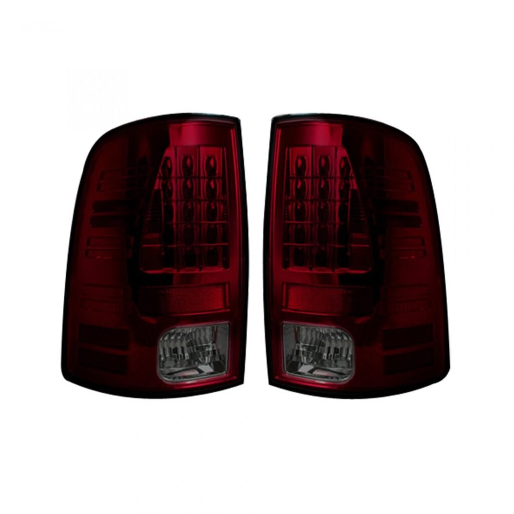 Dodge RAM 1500 09-18 & 2500/3500 10-18 Tail Lights LED in Dark Red Smoked