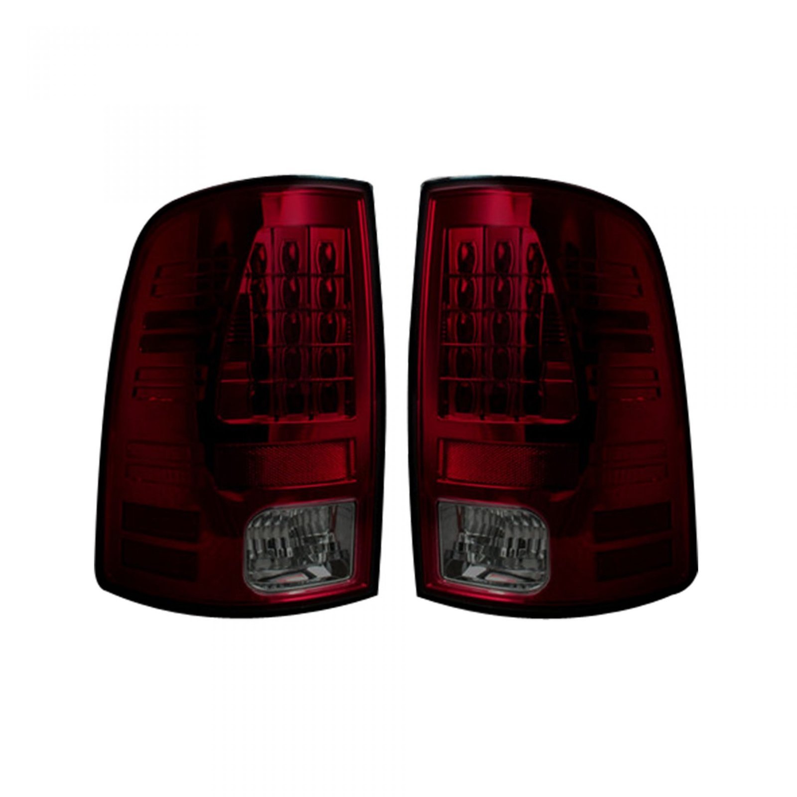 Dodge RAM 1500 09-18 & 2500/3500 10-18 Tail Lights LED in Dark Red Smoked - Image 1