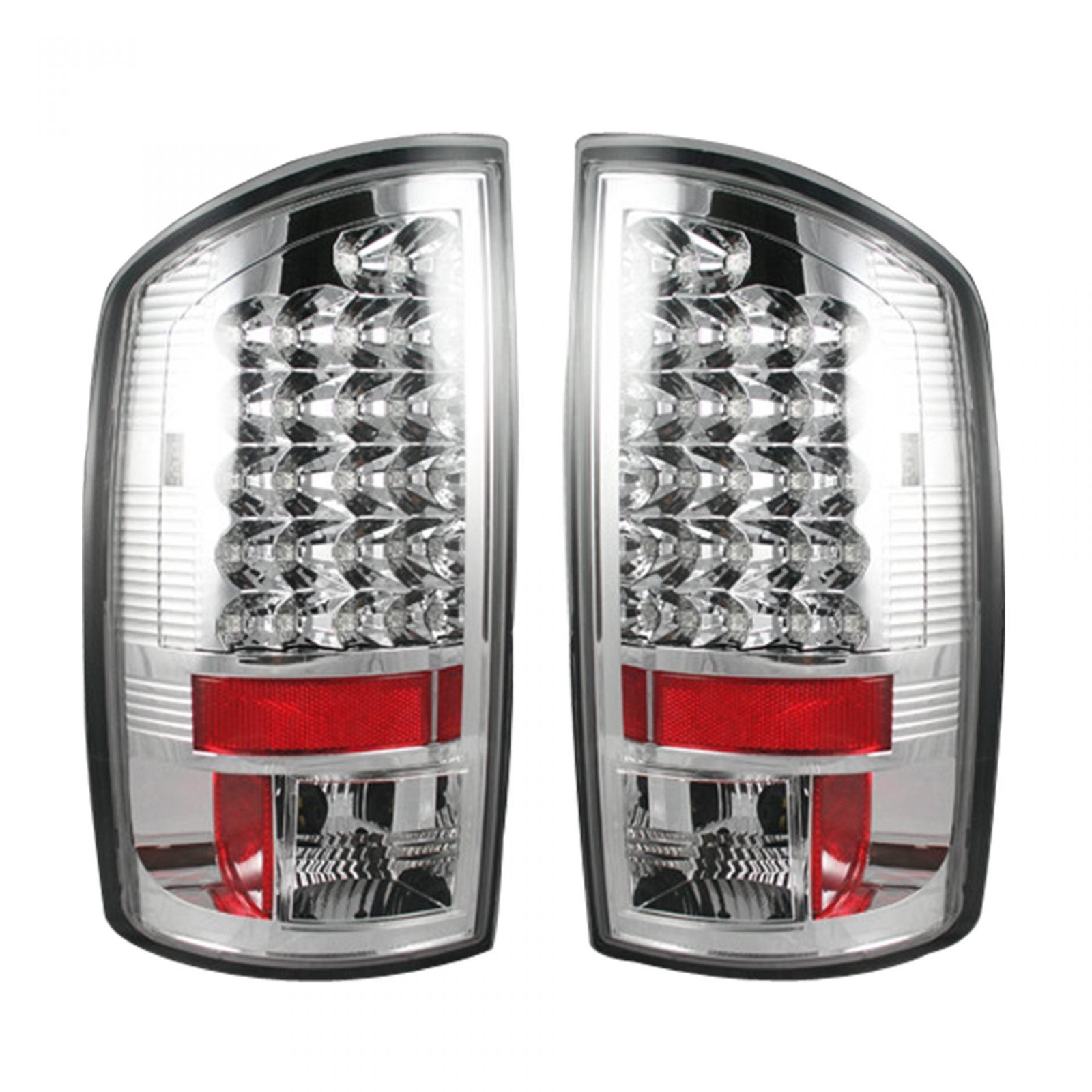 Dodge RAM 1500 02-06 & 2500/3500 03-06 Tail Lights LED in Clear - Image 2