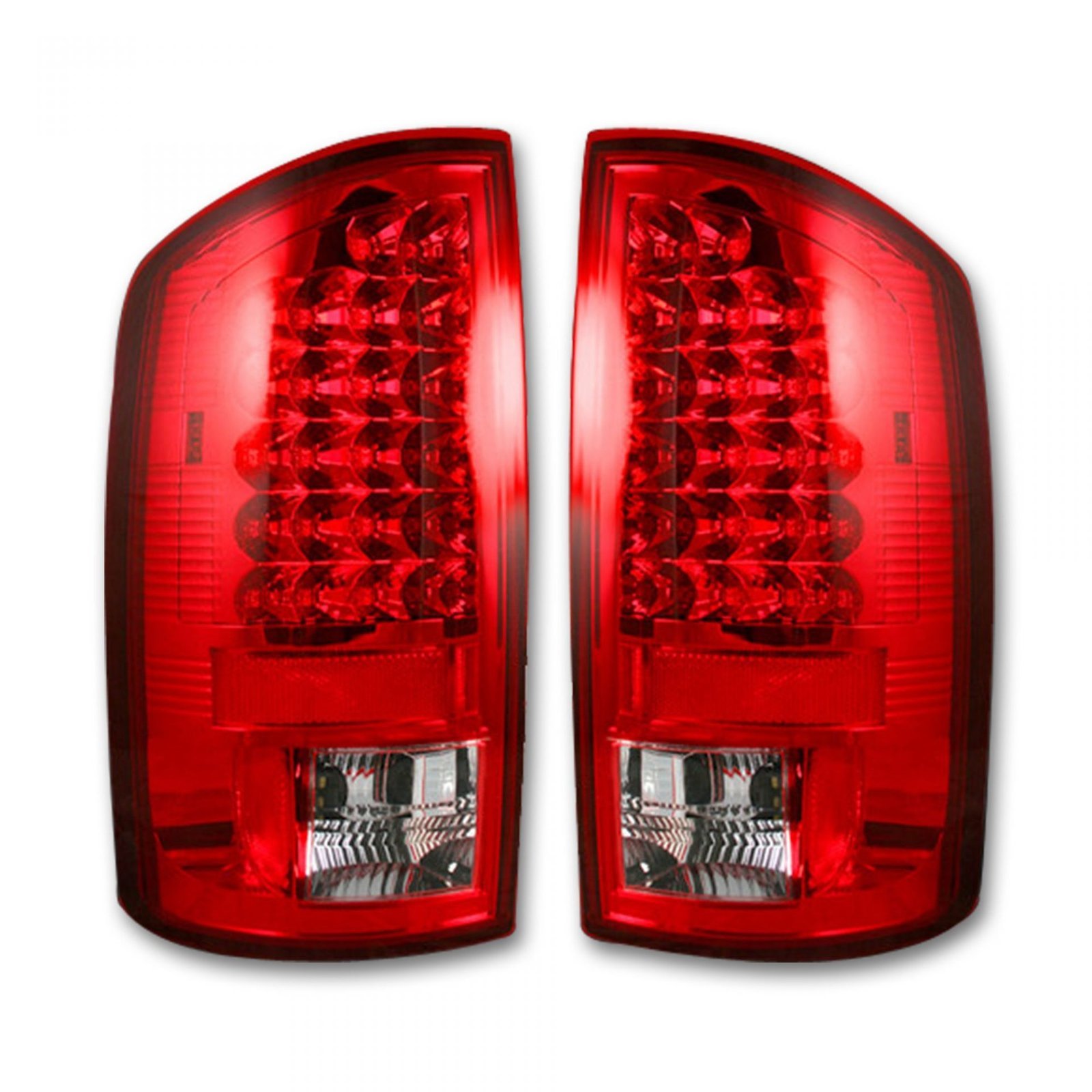 Dodge RAM 1500 02-06 & 2500/3500 03-06 Tail Lights LED in Red - Image 1