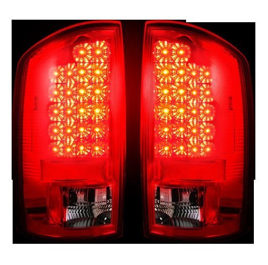 Dodge RAM 1500 02-06 & 2500/3500 03-06 Tail Lights LED in Red
