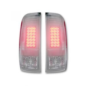 Ford Super Duty F250HD/350/450/550 99-07 & F150 97-03 Tail Lights LED Smoked - Image 1