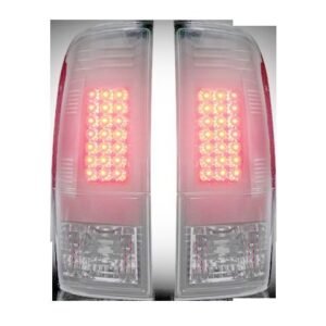 Ford Super Duty F250HD/350/450/550 99-07 & F150 97-03 Tail Lights LED Smoked - Image 2