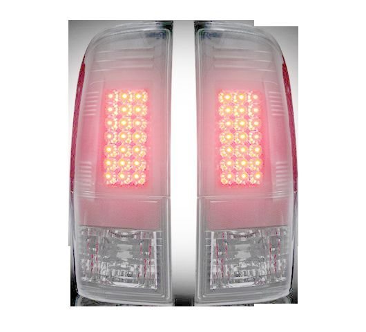 Ford Super Duty F250HD/350/450/550 99-07 & F150 97-03 Tail Lights LED Smoked