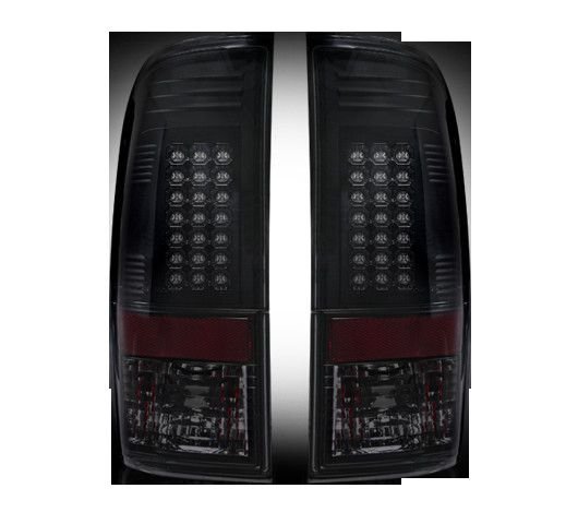 Ford Super Duty F250HD/350/450/550 99-07 & F150 97-03 Tail Lights LED Smoked