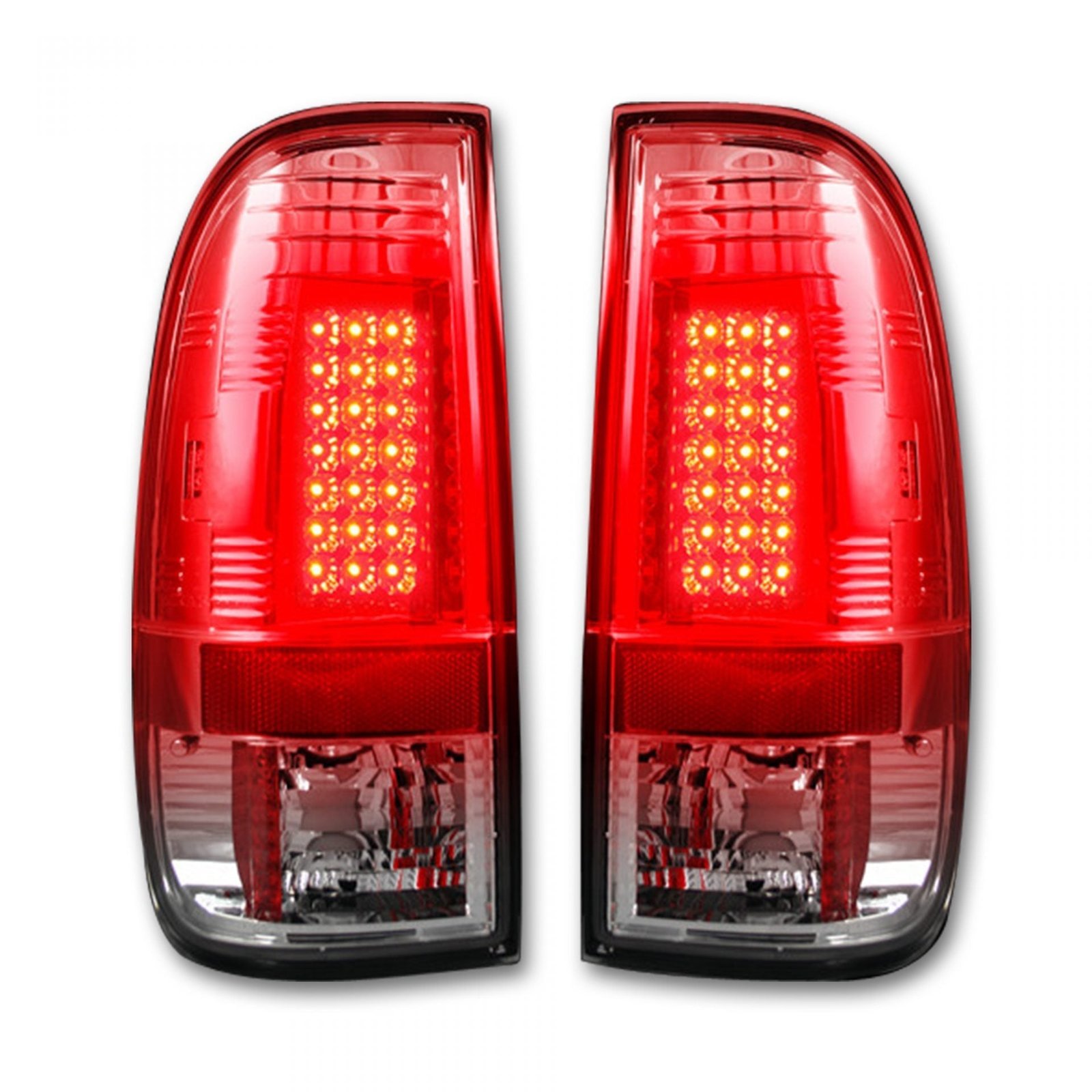 Ford Super Duty F250HD/350/450/550 99-07 & F150 97-03 Tail Lights LED Clear - Image 1