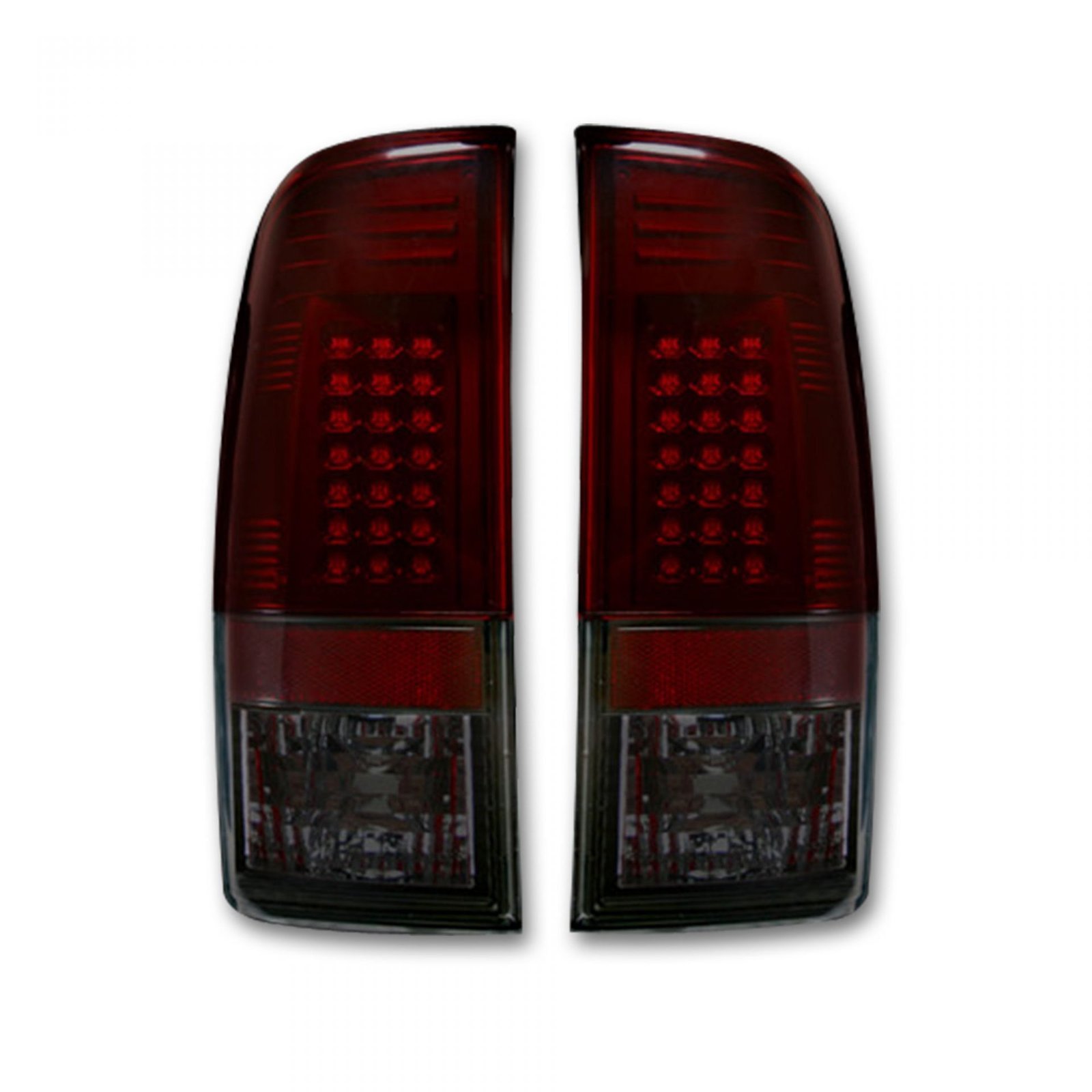 Ford Super Duty F250HD/350/450/550 99-07 & F150 97-03 Tail Lights LED Dark Red Smoked - Image 3
