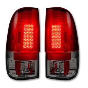 Ford Super Duty F250HD/350/450/550 99-07 & F150 97-03 Tail Lights LED Red - Image 2