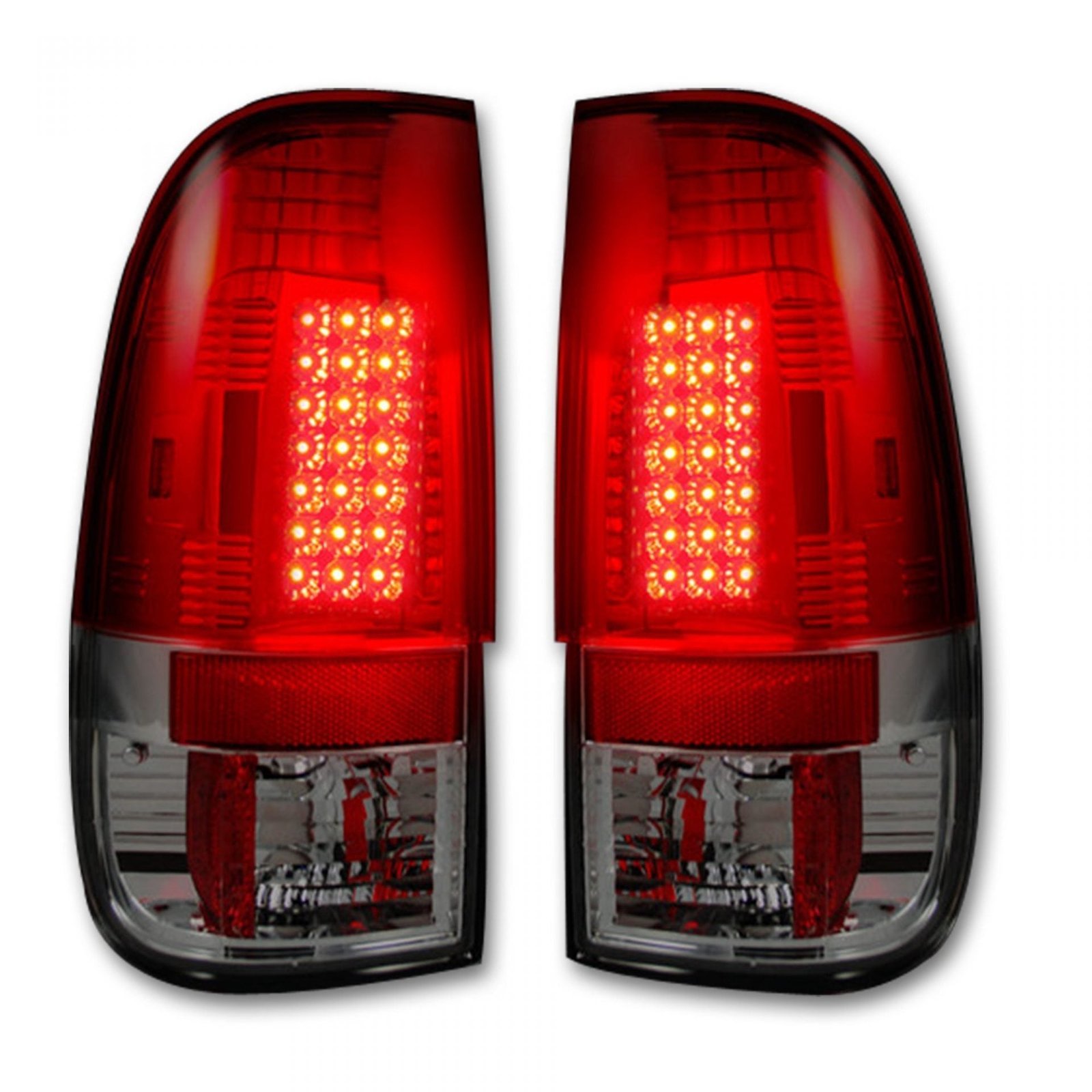 Ford Super Duty F250HD/350/450/550 99-07 & F150 97-03 Tail Lights LED Red - Image 2