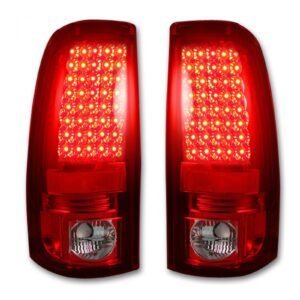 Chevy Silverado & GMC Sierra 99-07 Tail Lights LED in Red - Image 2