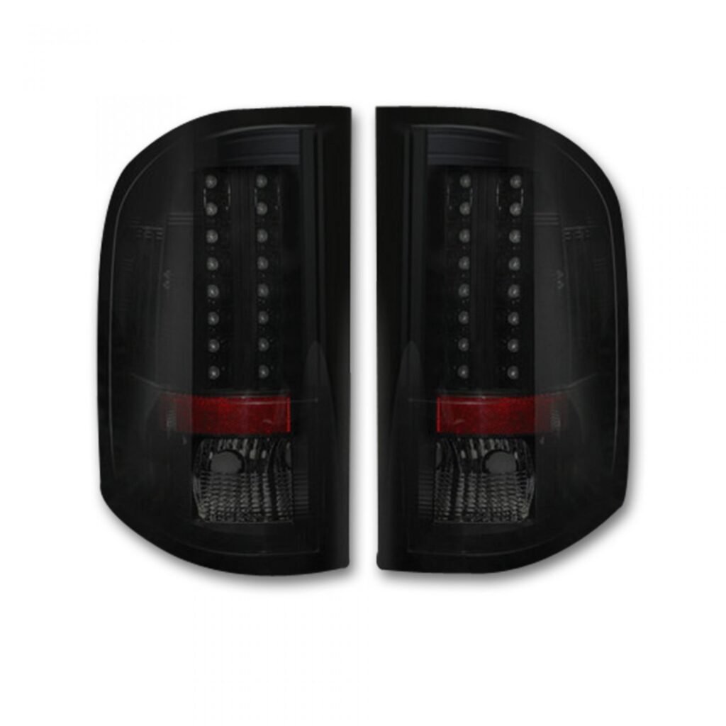 Chevy Silverado Single-Wheel 07-13 & 07-14 GMC Sierra 07-14 Tail Lights LED Smoked