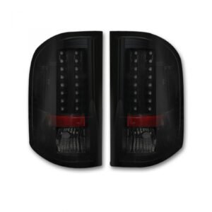 Chevy Silverado Single-Wheel 07-13 & 07-14 GMC Sierra 07-14 Tail Lights LED Smoked - Image 1