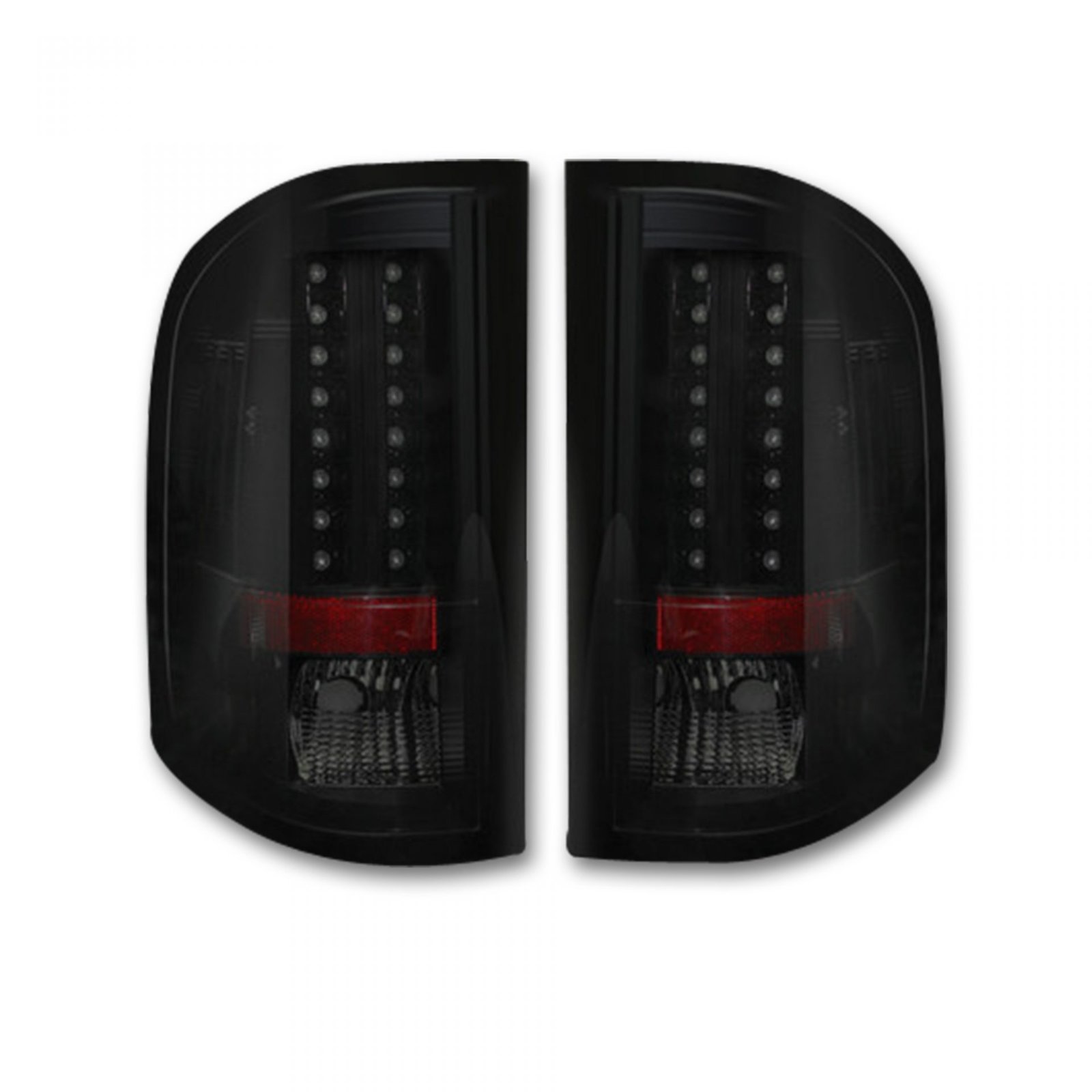 Chevy Silverado Single-Wheel 07-13 & 07-14 GMC Sierra 07-14 Tail Lights LED Smoked - Image 1