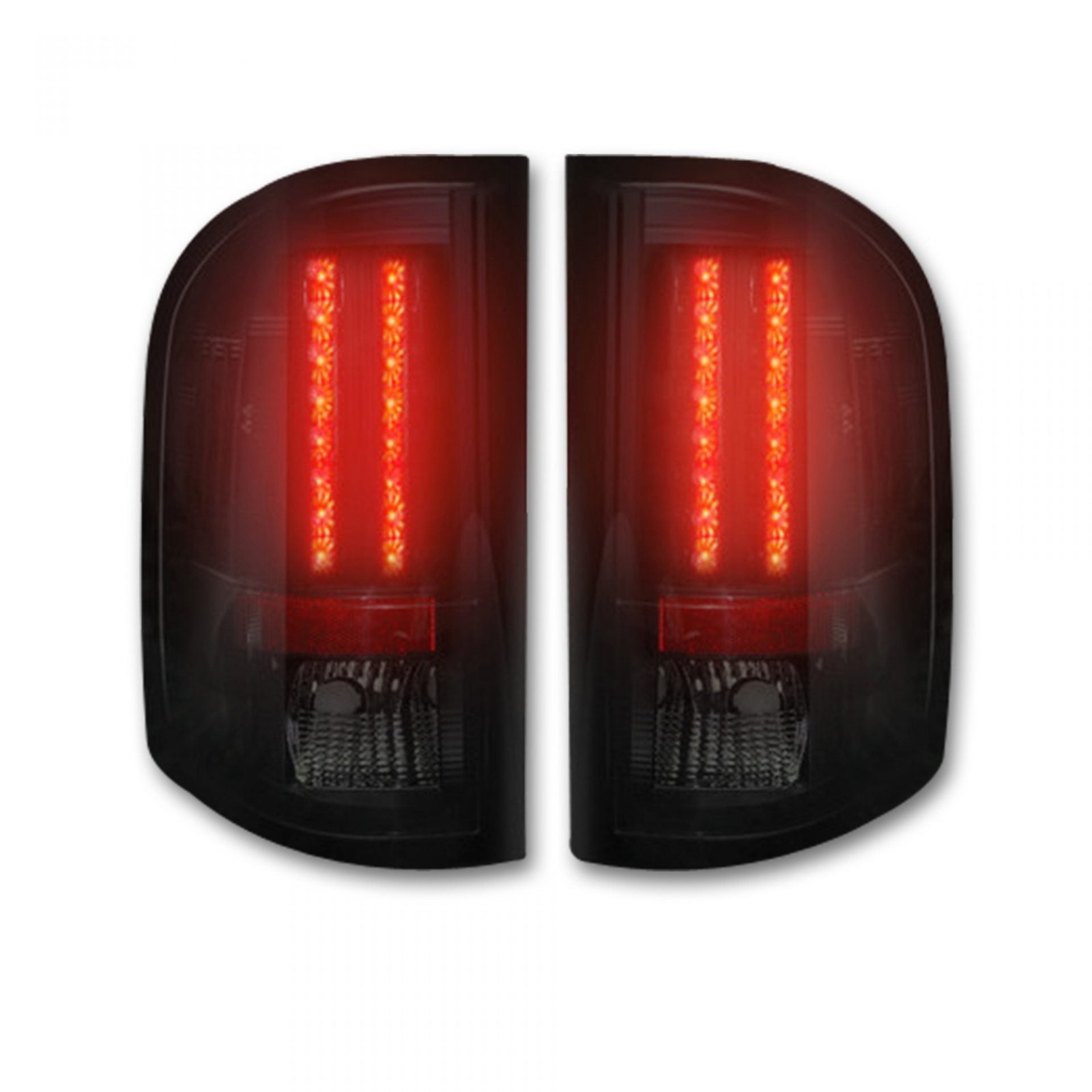 Chevy Silverado Single-Wheel 07-13 & 07-14 GMC Sierra 07-14 Tail Lights LED Smoked - Image 2
