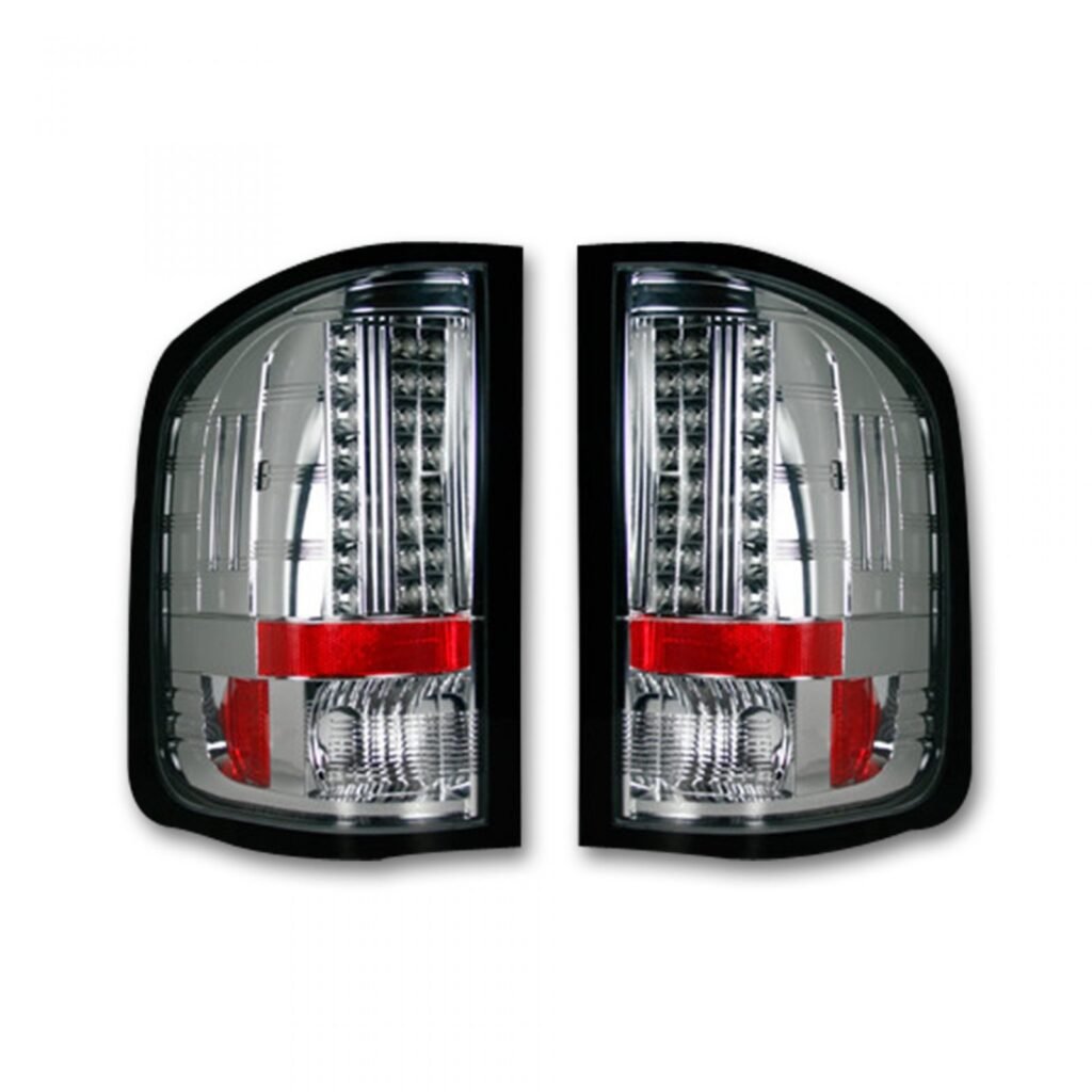 Chevy Silverado Single-Wheel 07-13 & 07-14 GMC Sierra 07-14 Tail Lights LED Clear