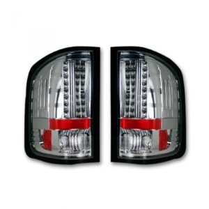 Chevy Silverado Single-Wheel 07-13 & 07-14 GMC Sierra 07-14 Tail Lights LED Clear - Image 1