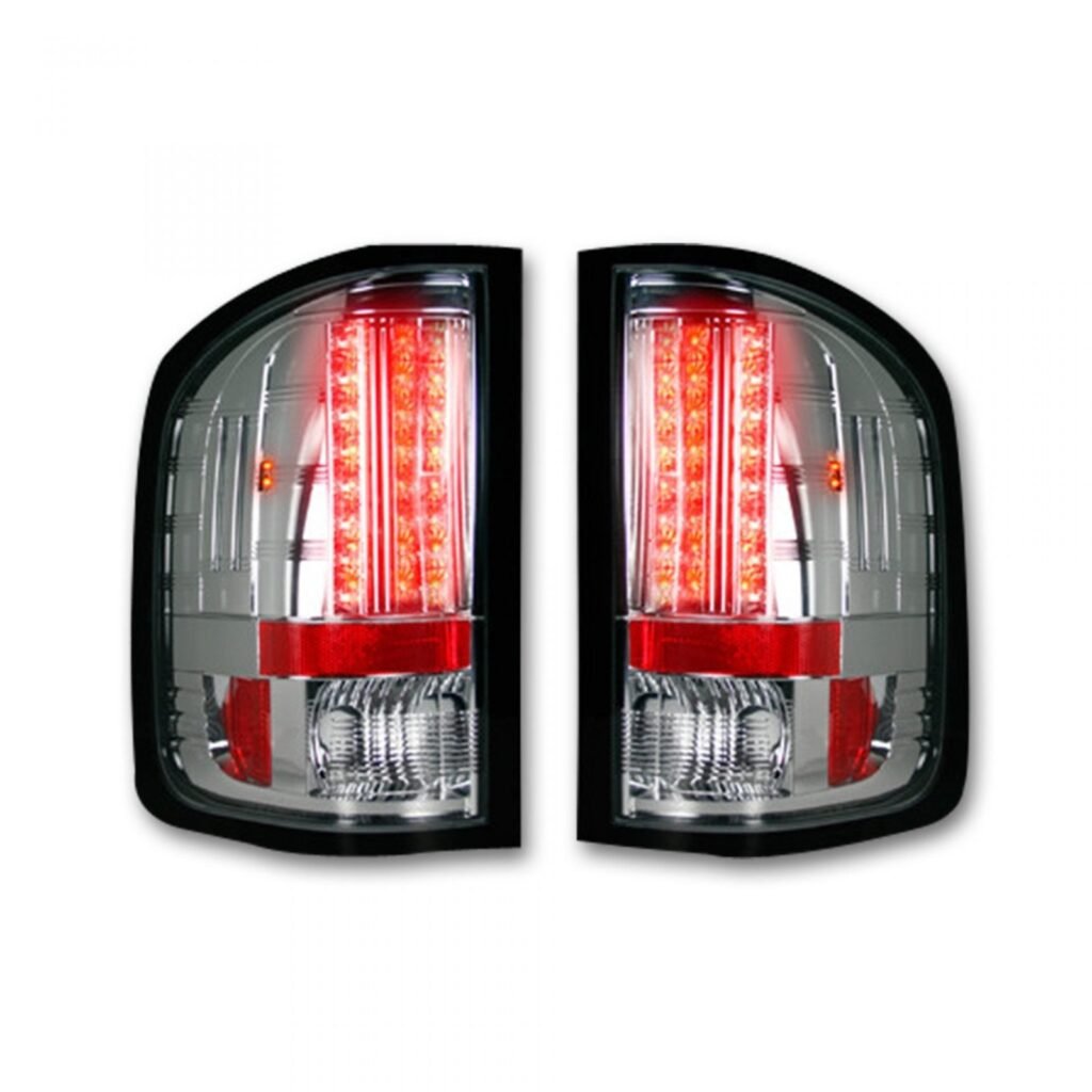 Chevy Silverado Single-Wheel 07-13 & 07-14 GMC Sierra 07-14 Tail Lights LED Clear