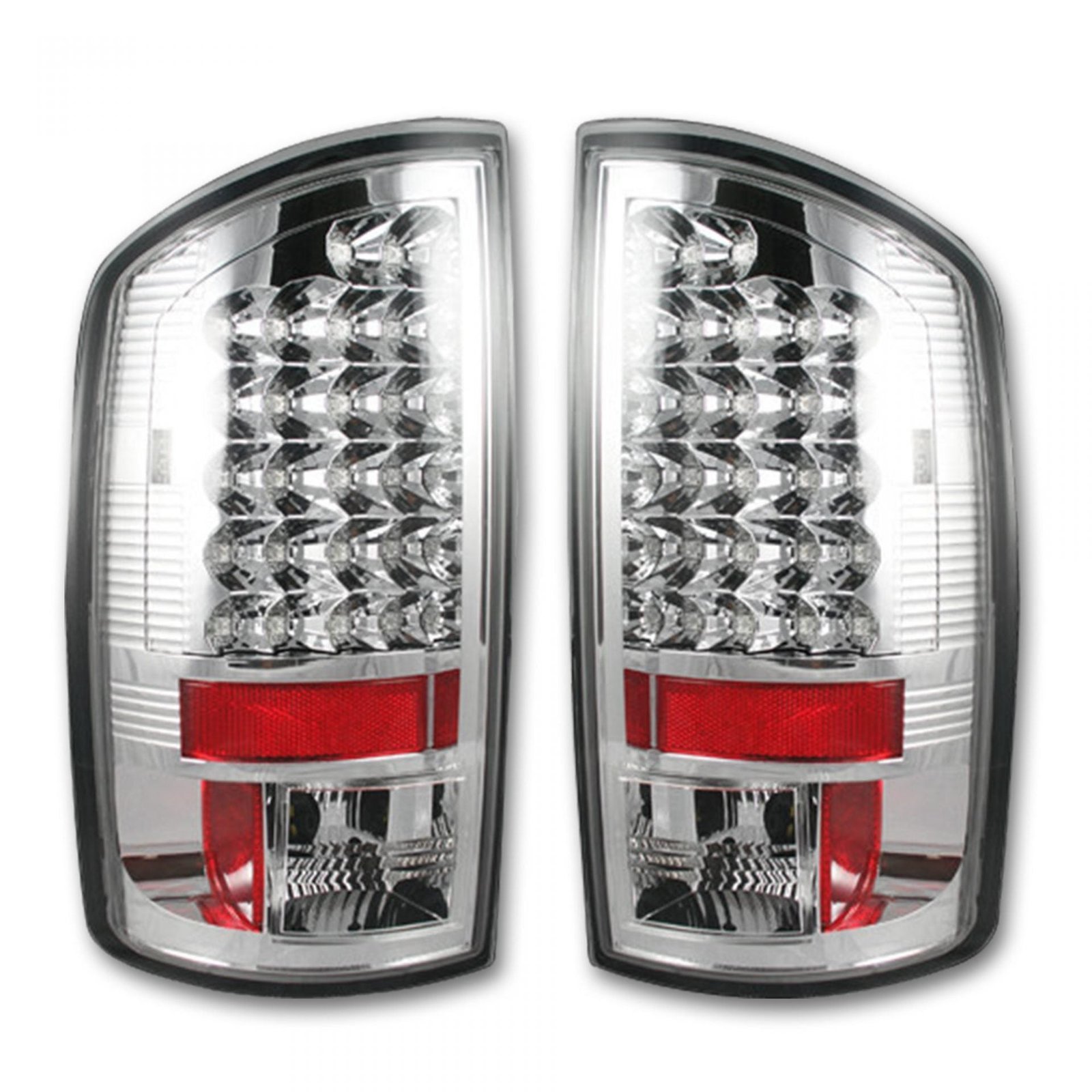 Dodge RAM 1500 07-08 & 2500/3500 07-09 Tail Lights LED in Clear - Image 2