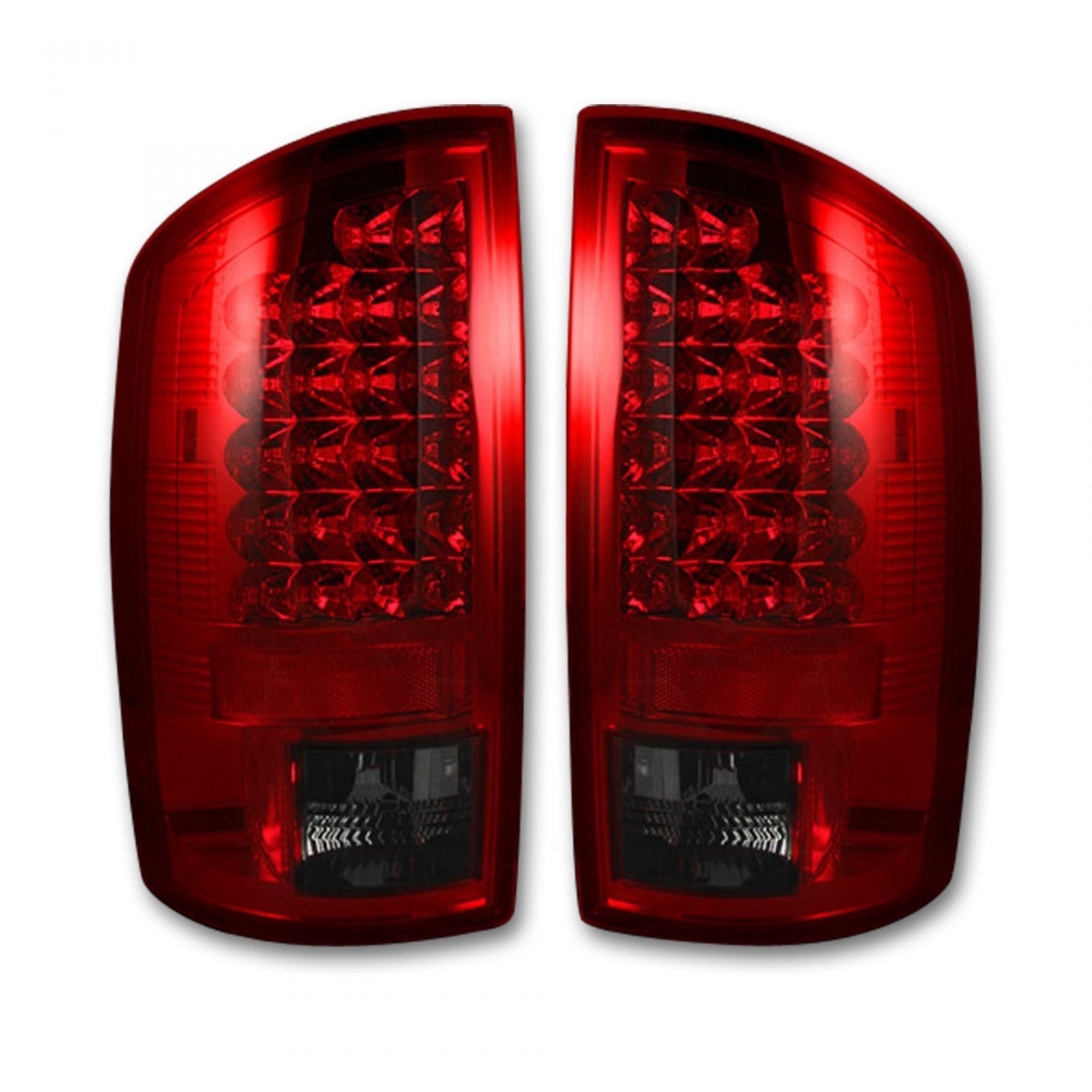 Dodge RAM 1500 07-08 & 2500/3500 07-09 Tail Lights LED in Red - Image 1
