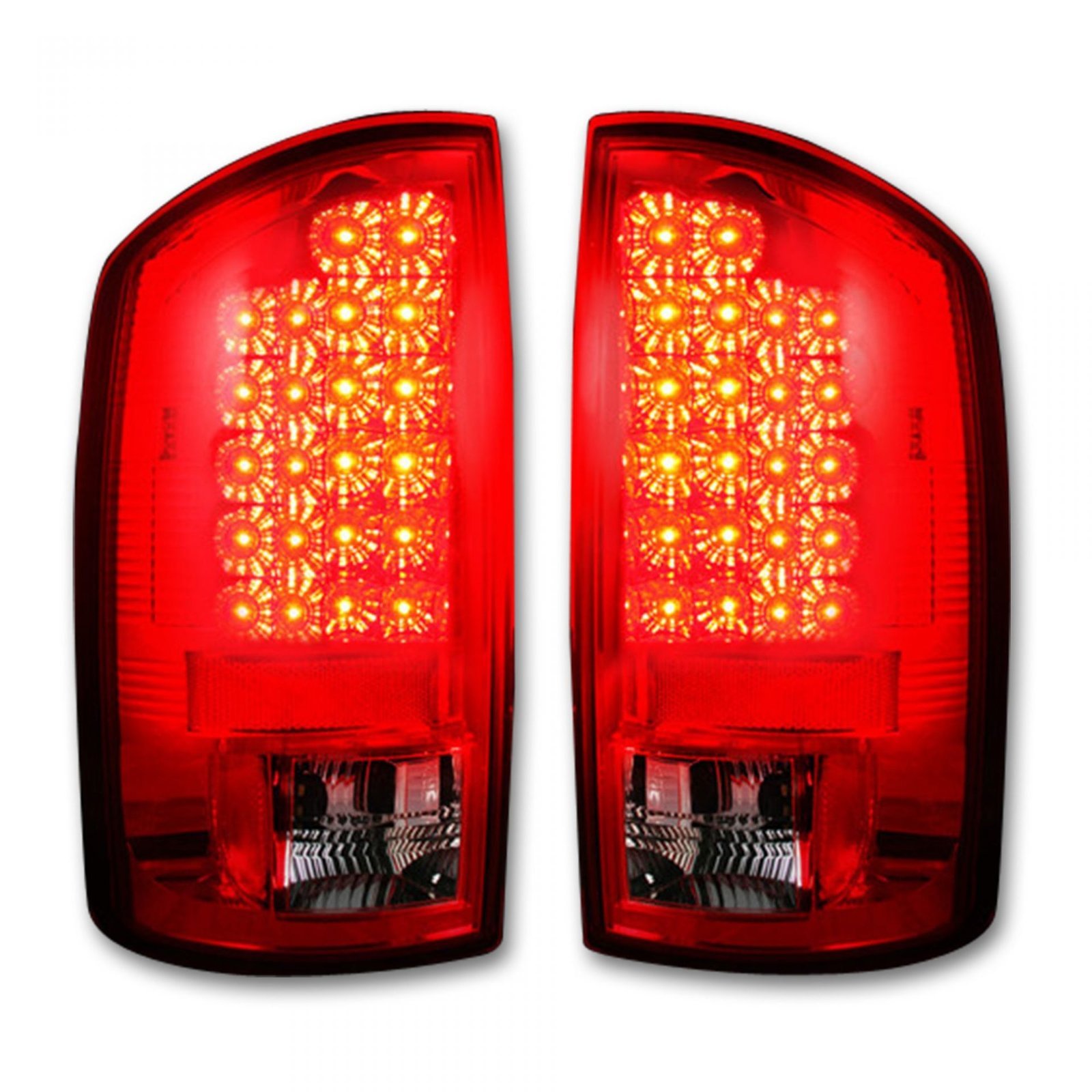 Dodge RAM 1500 07-08 & 2500/3500 07-09 Tail Lights LED in Red - Image 2