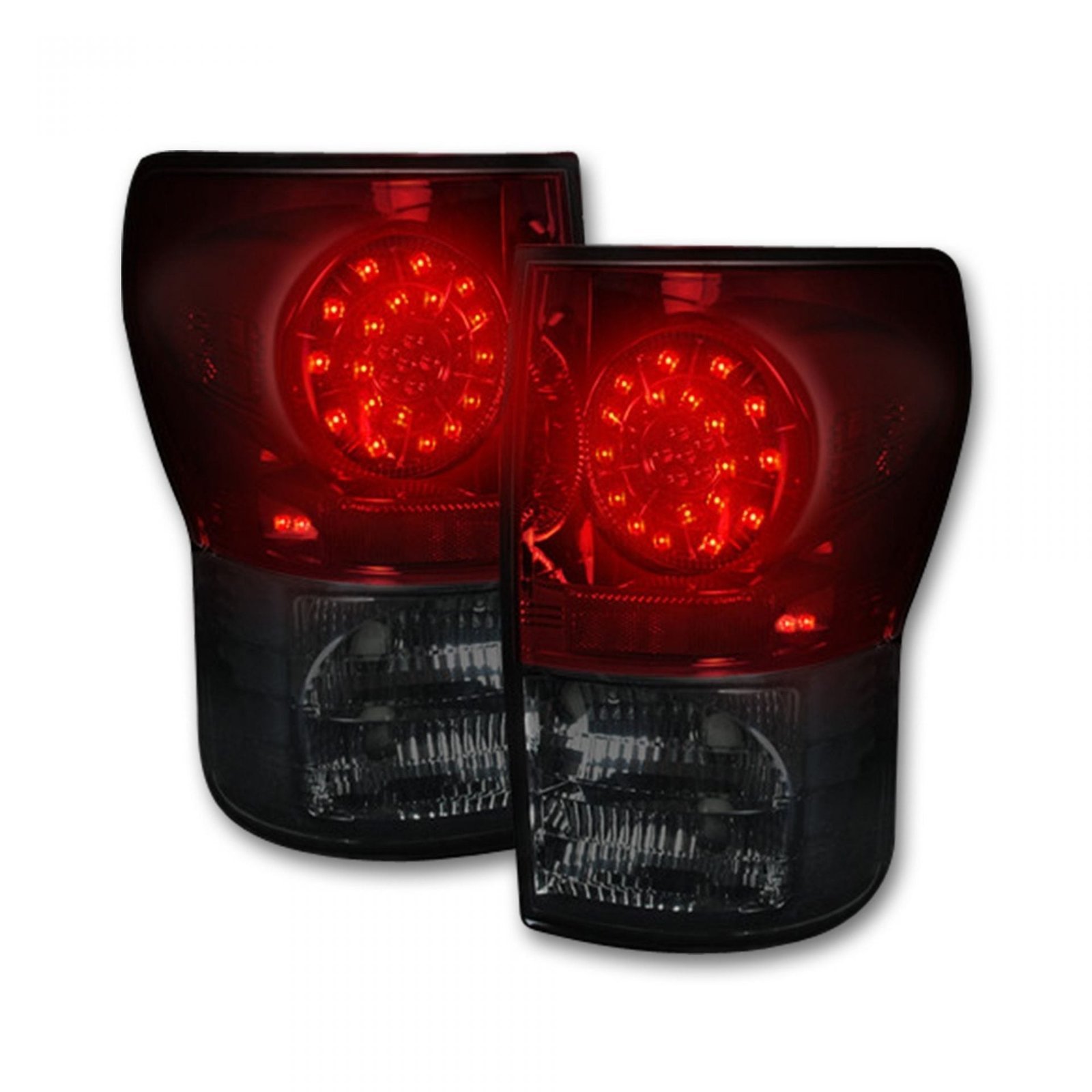 Toyota Tundra 07-13 Tail Lights LED in Dark Red - Image 2