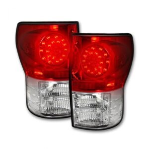 Toyota Tundra 07-13 Tail Lights LED in Red - Image 2