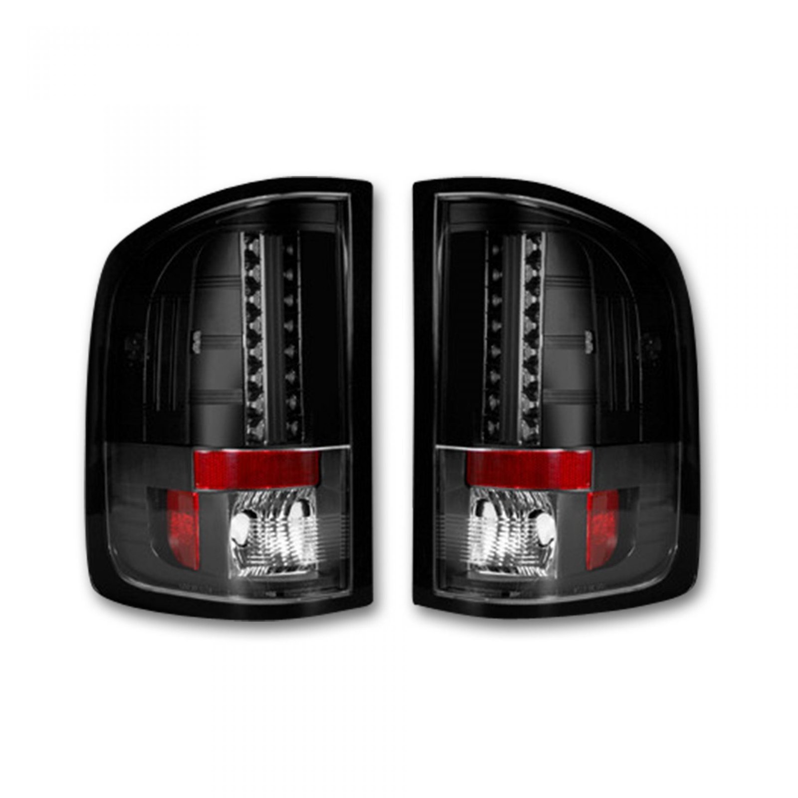 GMC Sierra 07-13 Tail Lights LED in Smoked - Image 1
