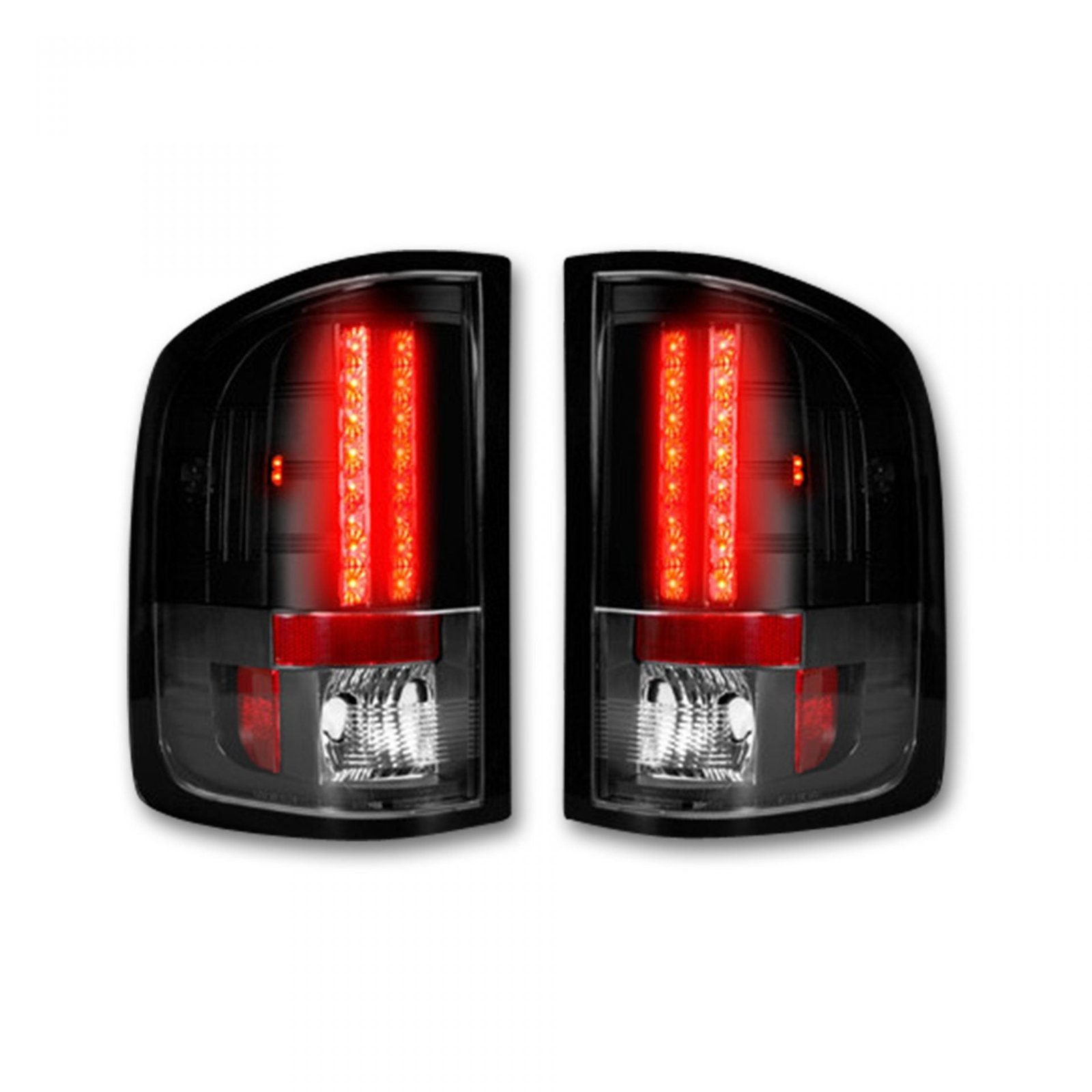 GMC Sierra 07-13 Tail Lights LED in Smoked - Image 2