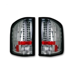GMC Sierra 07-13 Tail Lights LED in Clear - Image 1